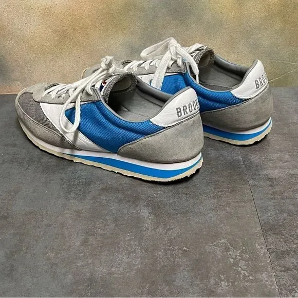 Brooks Vanguard Blue/Grey/White Women's Retro Style Sneakers Size 9 - Picture 8 of 16